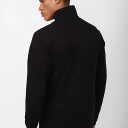 Reebok Black Cotton Regular Fit Colour Block Sports Jacket image 4