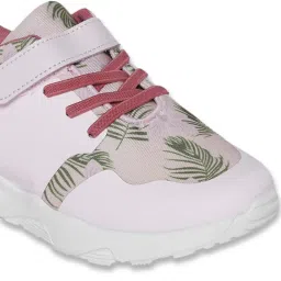 Pantaloons Junior White & Pink Velcro Shoes image 4