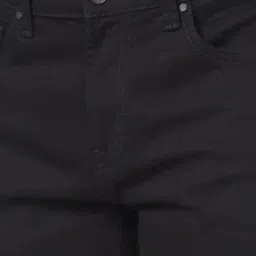 Spykar Black Cotton Slim Fit Jeans image 4