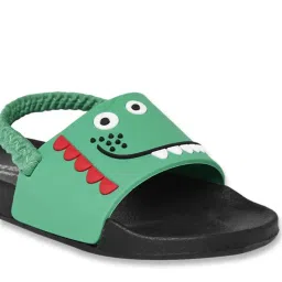 Pantaloons Junior Green & Black Back Strap Sandals image 4