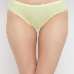 Clovia Green & Blue Cotton Bikini Panties - Pack Of 3 image 4
