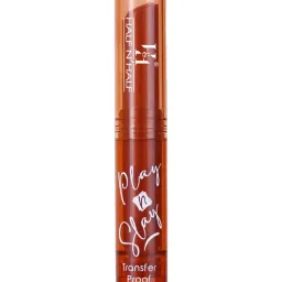 Half N Half Play n Slay Transfer Proof Lipstick 18 Nude Look - 2.4 gm image 1