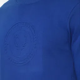 Allen Solly Navy Cotton Regular Fit SweatShirt image 4