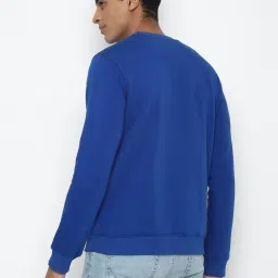 Allen Solly Navy Cotton Regular Fit SweatShirt image 2