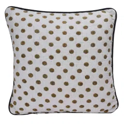 Romee 'Chenille' Brown & White Polyester Cushion Cover - Set of 2 image 3