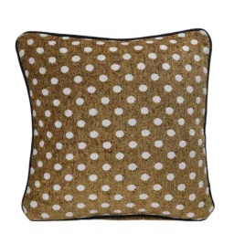Romee 'Chenille' Brown & White Polyester Cushion Cover - Set of 2 image 4