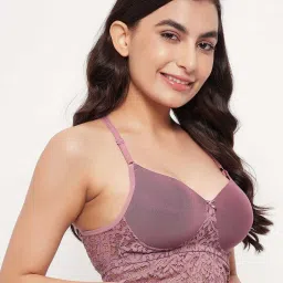 Clovia Purple Bralette Bra image 4