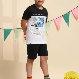 Monte Carlo Kids Black & White Printed Bermudas image 4