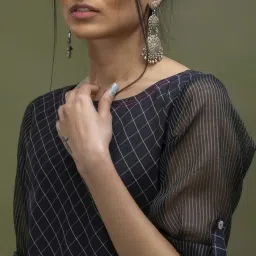 Smriti Gupta Raajil Black Checks Dress image 4