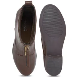 Forever Glam by Pantaloons Women's Brown Casual Booties image 4