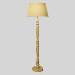 kapoor lamp shades Kapoor E Illuminations Siemon Distress White Wood Single Light Floor Lamp image 4
