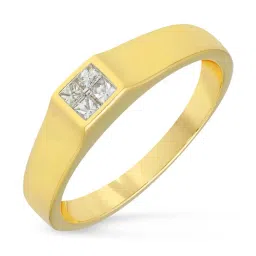 Malabar Gold and Diamonds 18k IGI Certified Diamond Yellow Gold Ring for Men image 1