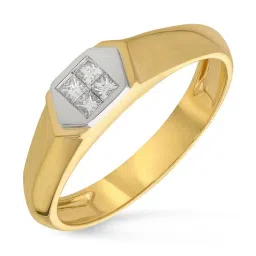 Malabar Gold and Diamonds 18k IGI Certified Diamond Yellow Gold Ring for Men image 1