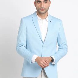 Turtle Light Blue Relaxed Fit Blazer-picture-45