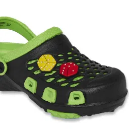 Pantaloons Junior Green & Black Back Strap Clogs image 4