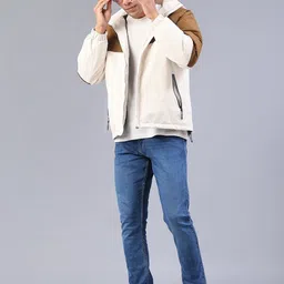 V-Mart Men Colourblocked Lightweight Outdoor Puffer Jacket image 2