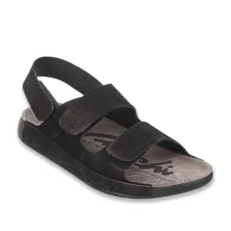 Da Vinchi by Metro Men's Black Back Strap Sandals image 1