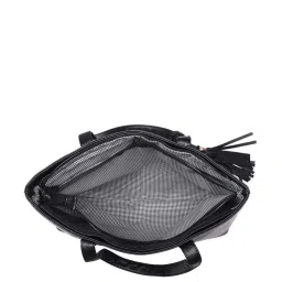 Toteteca Black Solid Medium Tote Handbag image 4