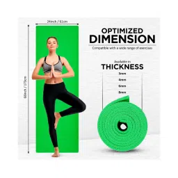 Vector X Non-Toxic Phthalate Free Yoga Matt (Green) Size - 6MM image 4