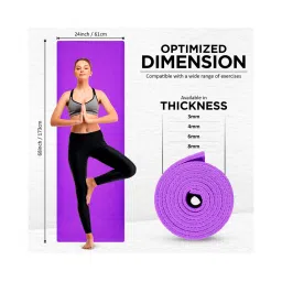 Vector X Non-Toxic Phthalate Free Yoga Matt (Purple) Size - 6MM image 4