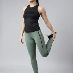 showoffff SHOWOFF Green Slim Fit Trackpants image 4