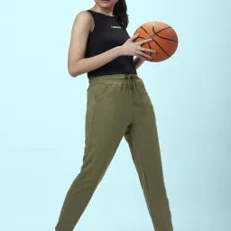 Ajile by Pantaloons Green Cotton Trackpants image 4