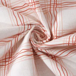 Klotthe Red Cotton Blend 300 TC Single Bedsheet With 1 Pillow Cover image 4