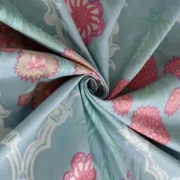 Klotthe Skyblue Cotton Blend 300 TC Elastic Bed Sheet With 2 Pillow Covers image 4