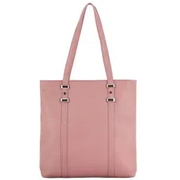 Toteteca Pink Solid Medium Tote Handbag-picture-14