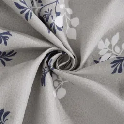 Klotthe Grey Cotton Blend 300 TC Elastic Bed Sheet With 2 Pillow Covers image 4