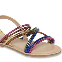Pantaloons Junior Multicolor Cross Strap Sandals image 4
