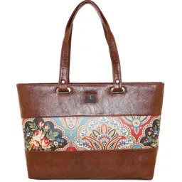 Esbeda Tan Printed Medium Shoulder Bag-image-54