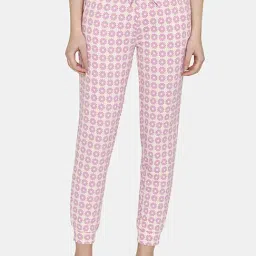 Zivame Purple Printed Pyjamas-image-3