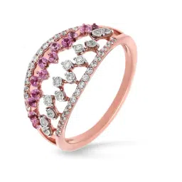 Malabar Gold and Diamonds 18k Rose Gold Diamond Cocktail Ring for Women-picture-45