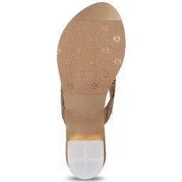 Mochi Women's Brown Thong Sandals image 4