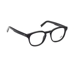 Web Eyewear Black Oval Eye Frames for Men image 4