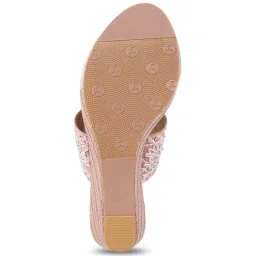 Mochi Women's Peach Toe Ring Wedges image 4
