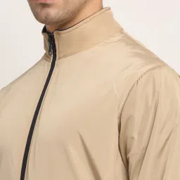 Cantabil Beige Regular Fit Reversible Jacket image 4