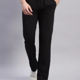 Monte Carlo Black Cotton Regular Fit Trackpants image 1