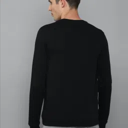 Louis Philippe Jeans Black Cotton Regular Fit Printed SweatShirt image 2