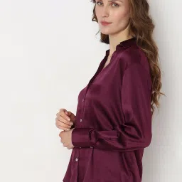 Vero Moda Wine Regular Fit Shirt image 4
