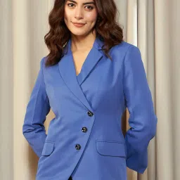 KASSUALLY Blue Relaxed Fit Blazer image 1