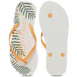Forever Glam by Pantaloons Women's Orange Flip Flops image 4