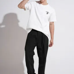 SHOWOFFFF Men Low-Rise Pleated Trousers image 4