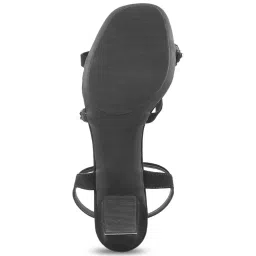 Mochi Women's Black Ankle Strap Sandals image 4