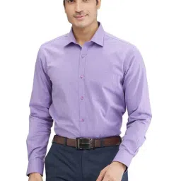 Park Avenue Violet Slim Fit Texture Shirt-picture-26