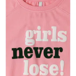 Pepe Jeans Kids Light Pink Graphic Full Sleeves Sweatshirt image 3