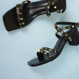 Mozafia Women's Black Ankle Strap Sandals-image-35