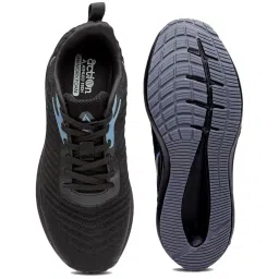 Action Men's Black Running Shoes image 4