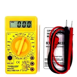 TECHDELIVERS Digital Multimeter Yellow image 4